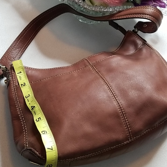 Liz Claiborne Vintage Brown Genuine Leather Bag - Picture 15 of 16